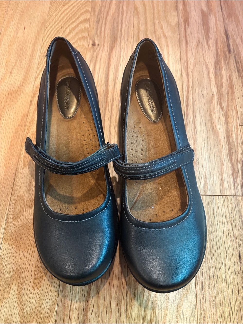 Hush Puppies Black  Mary Jane Flats